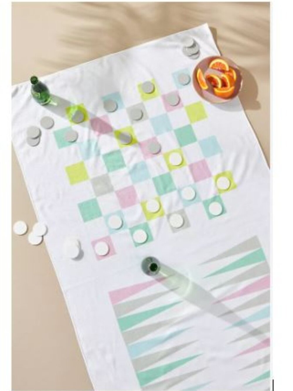 Sunnylife Game Towel (Backgammon or Checkers) from Anthropologie - NWOT